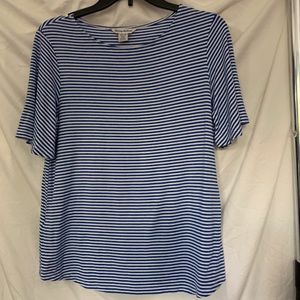 Tommy Bahama Womens Striped Short Sleeve Tee